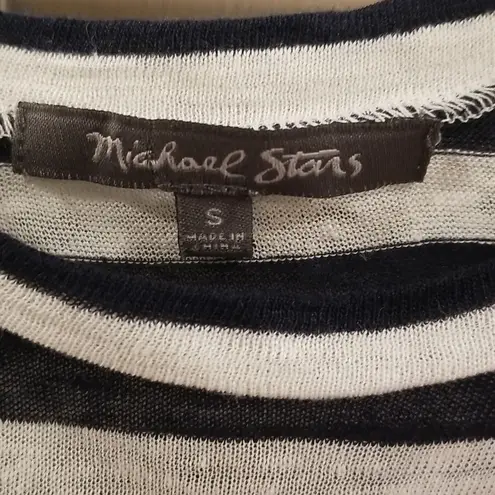 Michael Stars 💕💕 Short Sleeve Striped T-Shirt ~ Black & White Stripes Small