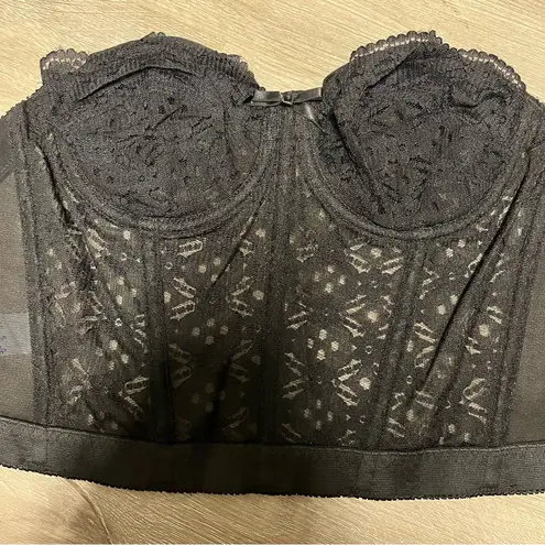 American Vintage vintage black lace corset by gelmart size 34B Y2K/2000s era new without tags