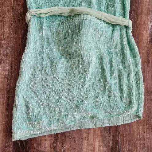 Retrofete Ella Sequin Dress in Blue/Green Size XS One Shoulder NWT Blue