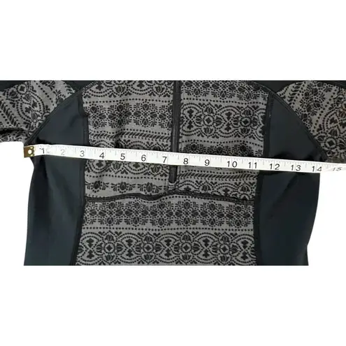 Calia Carrie Underwood Activewear Top Womens XS Gray Black 1/2 Zip Athletic Gym