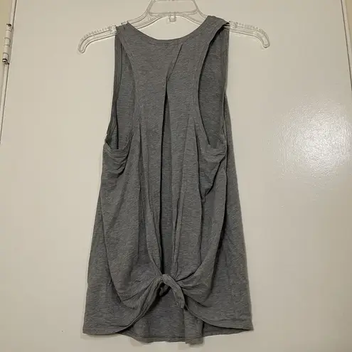 Lululemon  gray sleeveless keyhole tie back tank top size 4