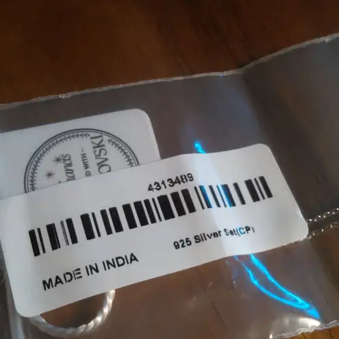 Swarovski Smoked Topaz Crystal Shield Sterling Silver Pendant Necklace