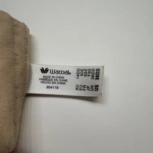 Wacoal 854119 Red Carpet Strapless Full Busted Underwire Bra Size 36DD Sand NEW