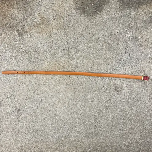 Christian Dior Vintage  Elegant Red Leather Belt