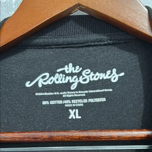 The Rolling Stones Black Sweatshirt NWOT Women’s Size XL Oversized