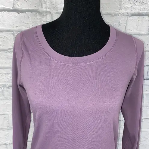 Xersion Longsleeve scoopneck athletic top purple sz small women