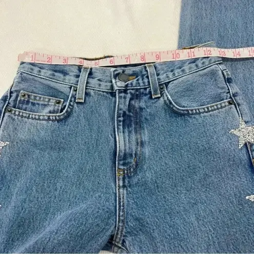 Carmar Alexander Ezra Rhinestone Star Jeans size 24 Blue