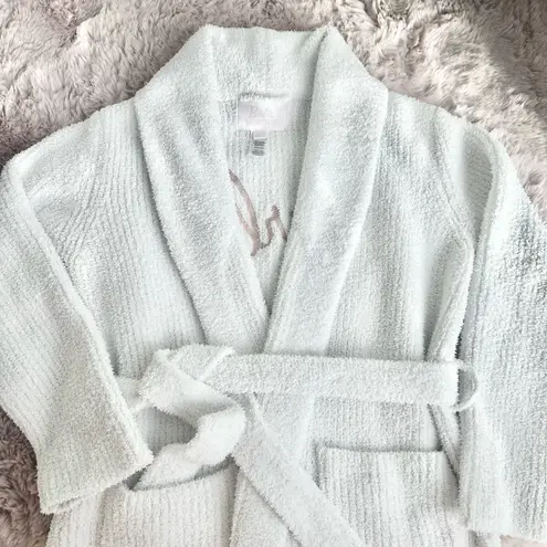 Barefoot Dreams x Barbie Mattel Dreamhouse 60th Anniversary Plush Pink & White Robe