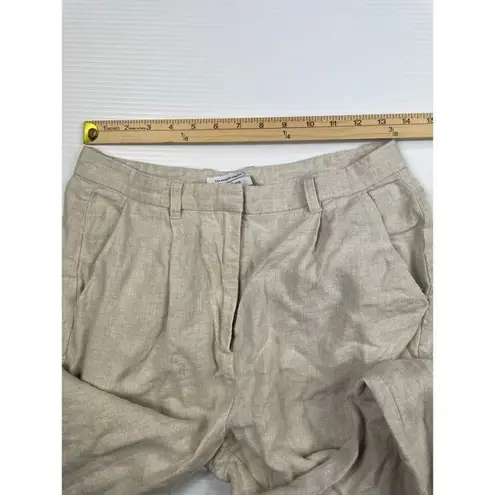 YA Los Angeles Los Angeles atelier & other stories linen Wide Leg Pants Beige Relaxed 6