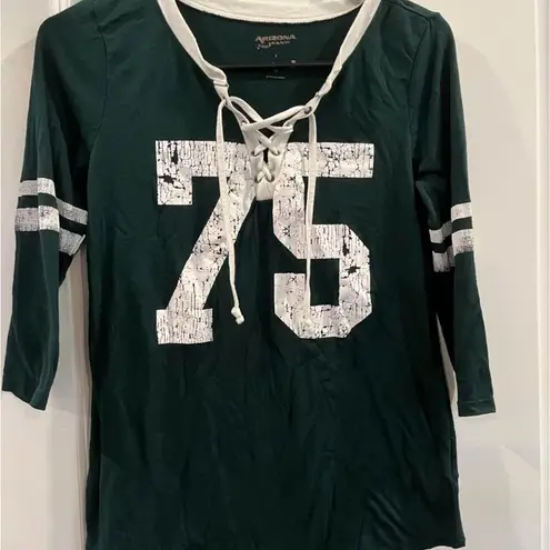 Arizona Jeans Arizona Jean Company Green and White Jersey Top