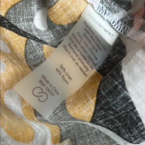 CALIA by Carrie Underwood Gray and Gold Button Down Shirt Size XL