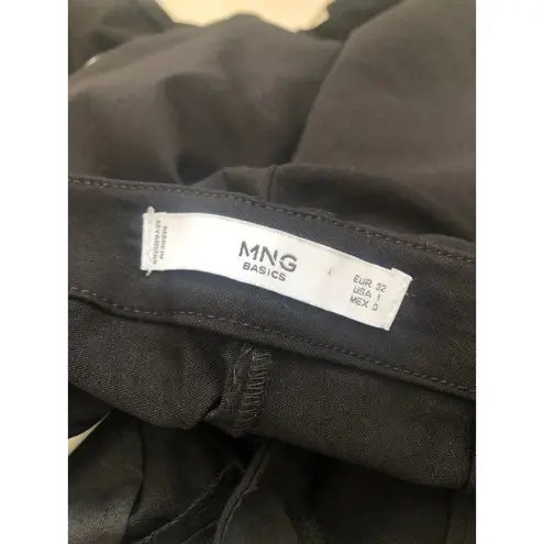 Mango MNG Basics womens stretch dress pants black 1