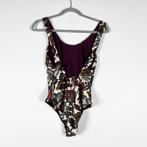 Scotch & Soda Floral Flower House Print Pattern One Piece Swim Bathing Suit S