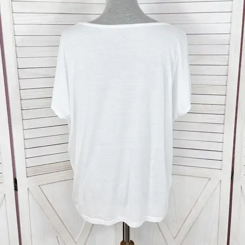 Marilyn Monroe La Vie Est Belle Eiffele Tower Slouchy T Shirt White Small