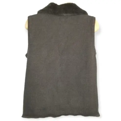 Studio Joy Puppies Dogs Ugly Christmas Sweater Vest Size S Black