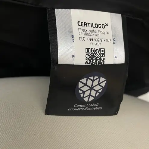 WHITESKY Women's Down Jacket XXS – Waterproof, 650+ Fill, Removable Hood Black