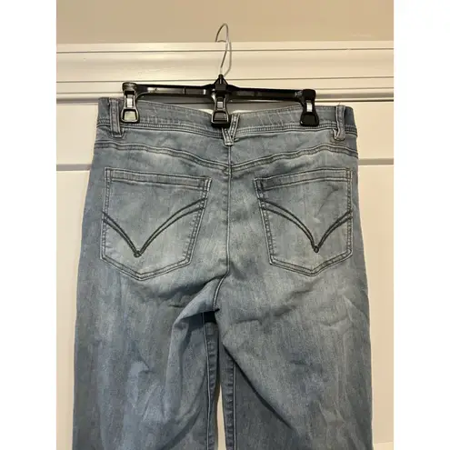 Democracy Ab Technology Women’s Straight Cut Jeans Size 8 Blue Denim Slimming