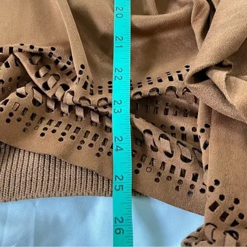 Westport NWT Dressbarn 1962 Caramel Color Suede Sweater Cardigan Size 3X