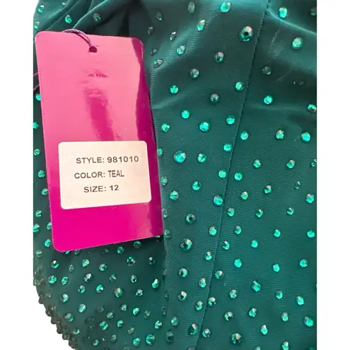 Abby Paris NWT Teal Bridal/Bridesmaids Gown STYLE #981010 Size 12