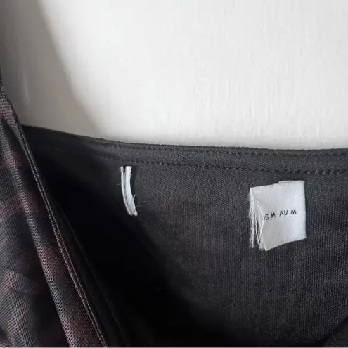 Petal and Pup Naomi Black & Brown Zebra Midi Dress M