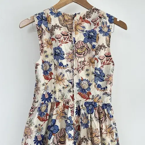 Ulla Johnson Dress 6 Kaiya Floral Magnolia Garden Tea Feminine Pleated Pockets