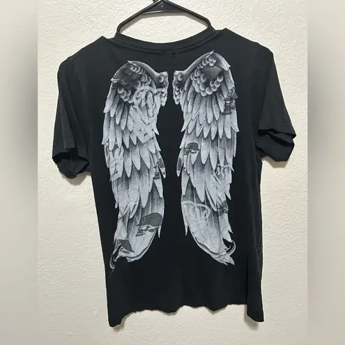 Metal Mulisha π₯ Y2K V-Neck Graphic Tee β Wings Back Print β Fits Like Small π₯