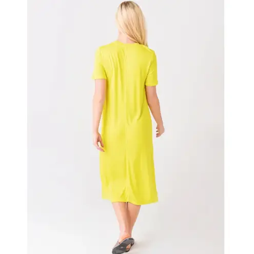 NWT ATM Women's Interlock Modal Jersey Crew Neck Midi Dress AW2287