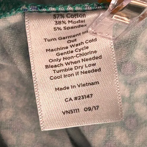 Talbots Womens Tunic Blouse Size 1X Athleisure Lounge Relaxed Comfy Soft Green