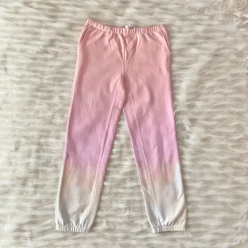 Generation Love Pink Yellow Dip Dyed Ombre Sweatpants Joggers Sz S