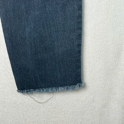 Secrets By David Vered Women Dark Blue Denim Raw Hem Jeans Size 12 Academia Y2K