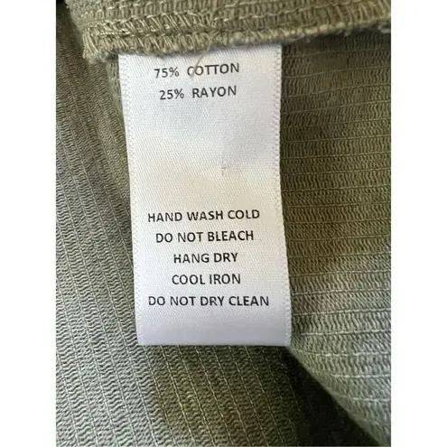 Mod Ref Olive Green Corduroy Button Front Shirt Jacket Shacket Women's XL