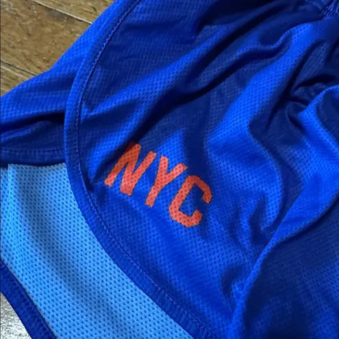 Tracksmith NYC Marathon Running Shorts, Large Blue