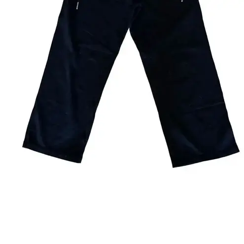 Kyodan  Black Elastic Waist Pull On Capri Yoga Sporty Straight Leg Mid Rise Sz S