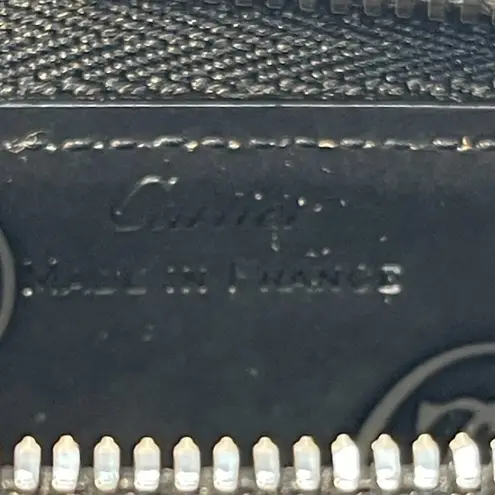 Cartier Black Patent Leather Happy Birthday Zip Around Wallet - Preowned