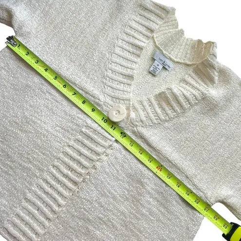 Lucy & Laurel  Ivory Single Button Short Sleeve Cardigan thumbnail 6