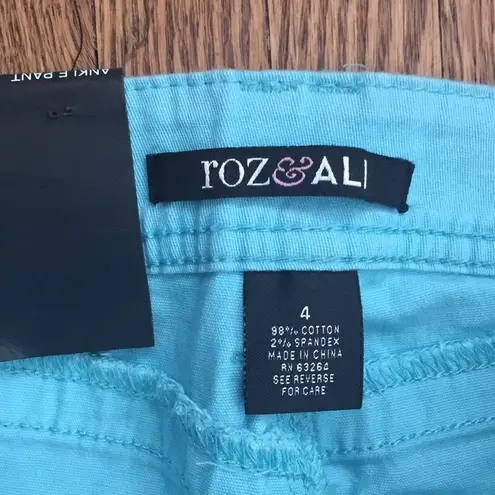 Roz & Ali  Robin’s egg blue rhinestone ankle pant