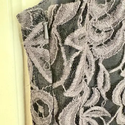 Coldwater Creek Black Lace Floral Dress Romantic Whimsigoth Sz 16