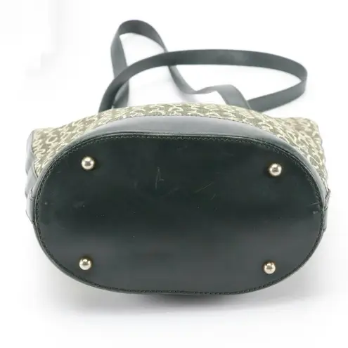 CELINE TOTE BAG IN MACADAM CANVAS & LEATHER GRAY SIGNATURE PRINT TOTE BAG