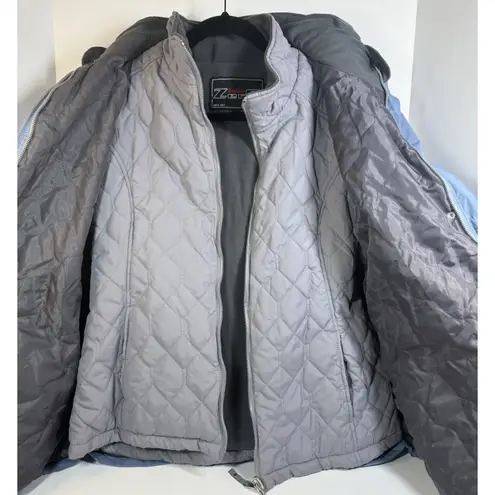 BELOW ZERO Thinsulate LAYERED Removable Lining Winter Woman’s Jacket HOODED Lg Blue