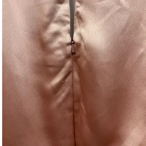 Dessy Collection Sleeveless Blouson Bodice Trumpet Gown in Desert Rose size 4 Pink