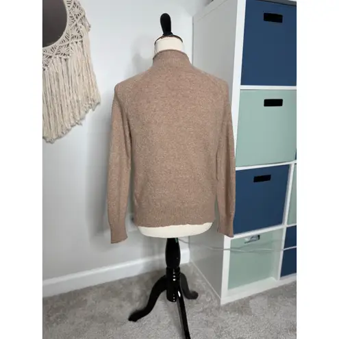 J.Crew Women's  Roll Neck Sweater Oatmeal Tan Brown Merino Wool Alpaca XXS