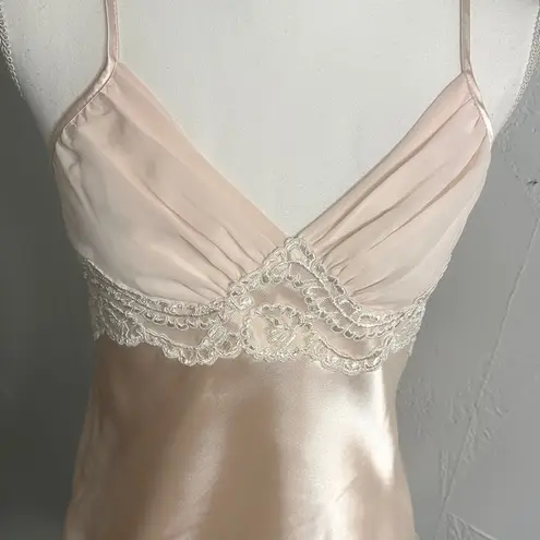 Luxurious Satin Lace Trim Pajama Set