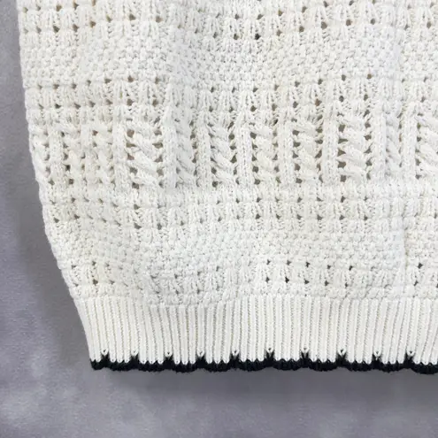 Democracy  Crochet Babydoll Top Size XL Cami Tank Boho Indie Sleaze Festival Chic