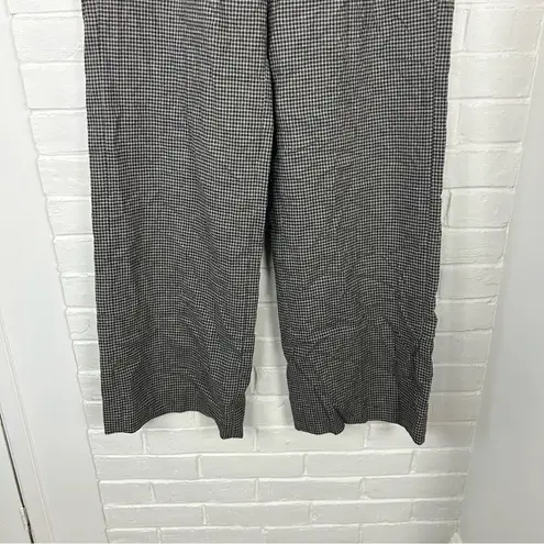 Banana Republic Wool Blend Plaid Wide Leg Flannel Pant Size 4