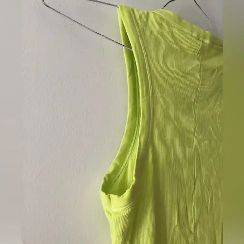 SKIMS Soft Lounge Cotton Rib Tank Dress in Daffodil Yellow Size Medium