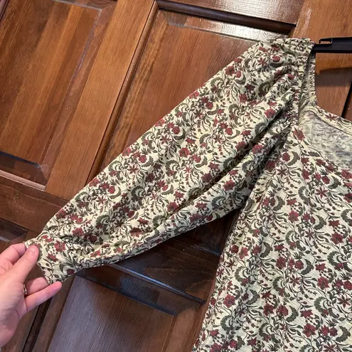 Nation Ltd Dallyce Romance Tee Vintage Fleur Small Top Yellow Floral cottagecore