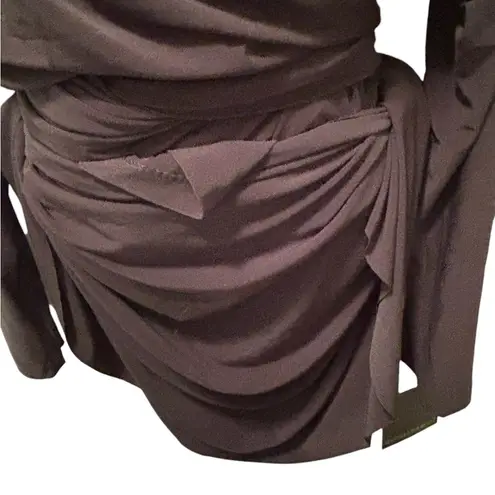 Norma Kamali Jersey Wrap Cardigan Black Size XL/42 Luxury Designer Runway Diva