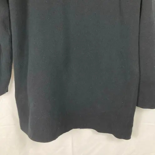 J.Crew  Womens M Black Sophie Open Sweater Blazer Preppy Classic Office Minimal