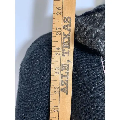 Bob Timberland Heavy Knit Hoodie Cardigan Black