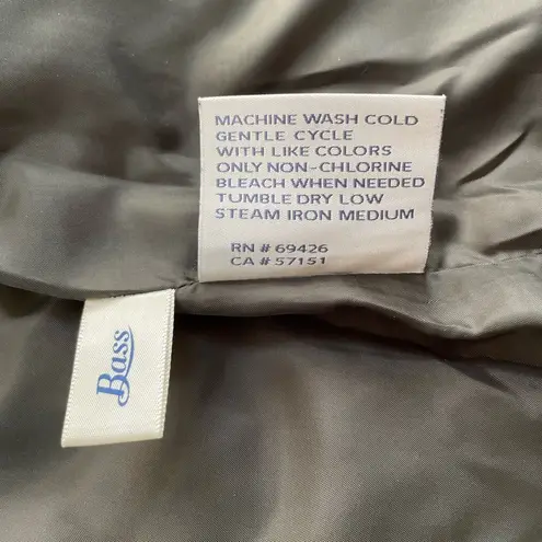 G.H. BASS Quilted Snap Front Collared Equestrian Outdoor Vest Olive Green Size L Size L